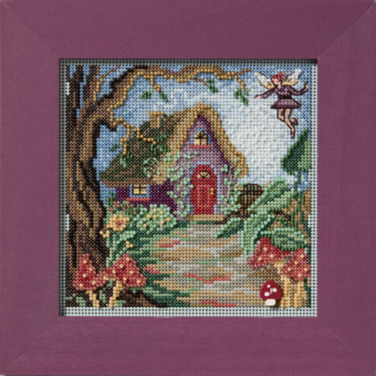 DIY Mill Hill Fairy House Spring Easter Counted Cross Stitch Kit